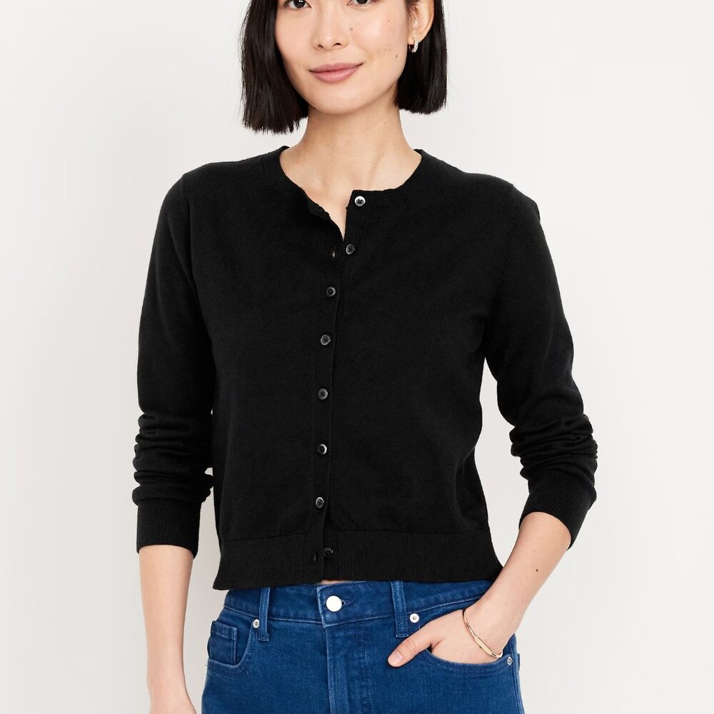 Old Navy Blue Button-Up Cardigan - Perfect Condition